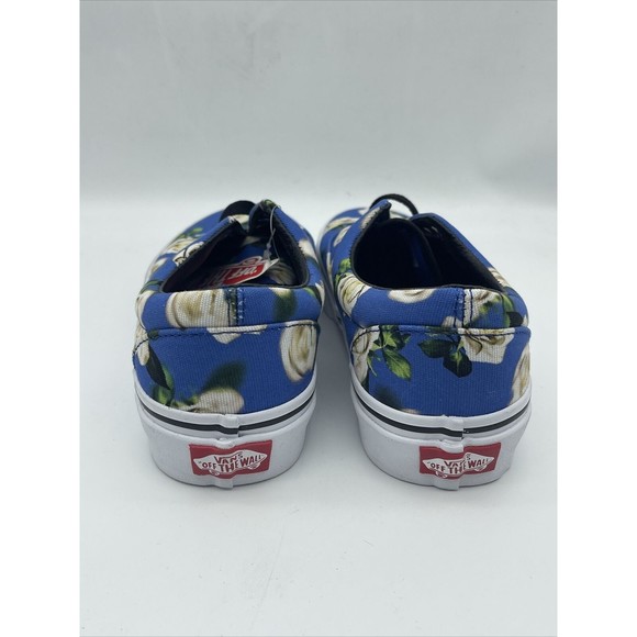 Vans Floral Lapis Blue Low Top Skate Shoes Men Size 5 Women 6.5 721356 - Picture 5 of 7